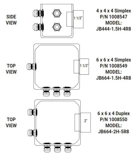 SJE RHOMBUS JB Series Junction Boxes Owner's Manual